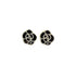 CHANEL EARRINGS COCOMARK CAMELLIA BLACK WHITE ACCESSORY 03P 90310244 - PURPOSE
