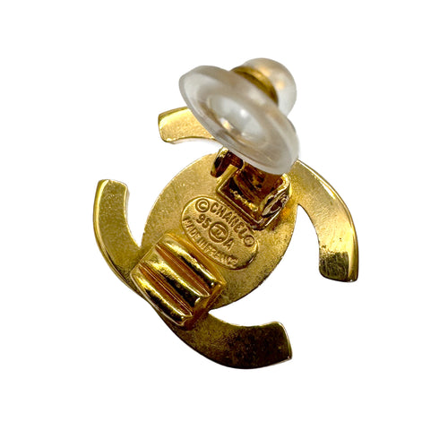 CHANEL VINTAGE EARRINGS TURN LOCK ACCESSORY 95A 90310245 - PURPOSE