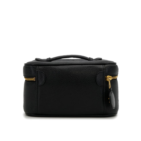 CHANEL VINTAGE VANITY HAND BAG BLACK CAVIAR SKIN 90310247 - PURPOSE
