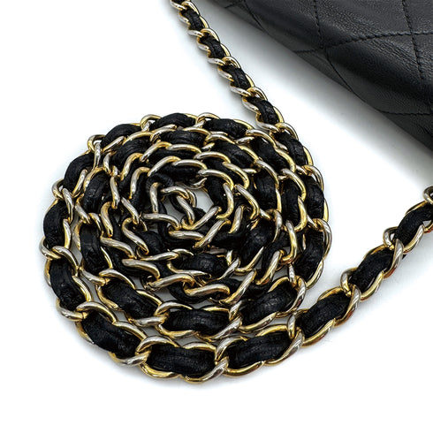 VINTAGE CHANEL COCOMARK MATELASSE FRINGE CHAIN SHOULDER BAG BLACK LAMB SKIN 90310248 - PURPOSE