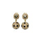 CHANEL VINTAGE EARRINGS ROUND DOT COCOMARK BEIGE BLACK ACCESSORY 00A 90310253 - PURPOSE