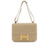 HERMES CONSTANCE 23 BEIGE BOXCALF SHOULDER BAG □E GOLD HARDWARE 90310255 - PURPOSE