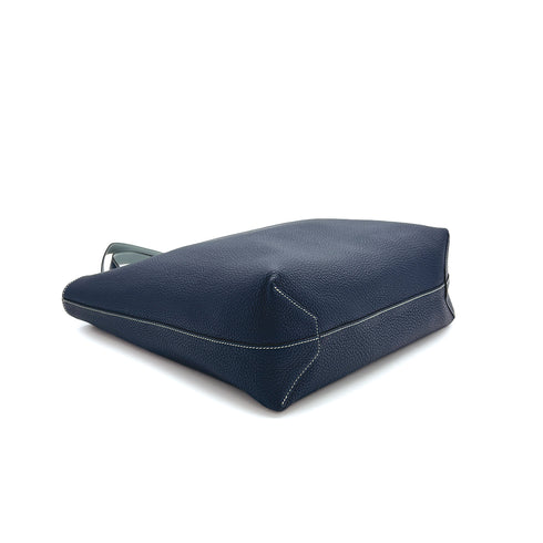 HERMES DOUBLE SENS 36 CIEL BLEU DE MALTE TAURILLON CLEMENCE TOTE SHOULDER BAG □P 90310256 - PURPOSE