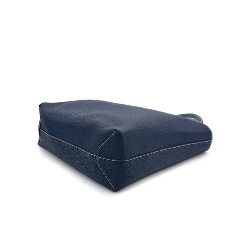 HERMES DOUBLE SENS 36 CIEL BLEU DE MALTE TAURILLON CLEMENCE TOTE SHOULDER BAG □P 90310256 - PURPOSE