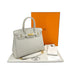 HERMES BIRKIN 30 GRIS PERLE TOGO HAND BAG U GOLD HARDWARE 90310262 - PURPOSE