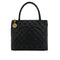 CHANEL VINTAGE MEDALLION TOTE BAG BLACK CAVIAR SKIN 90310263 - PURPOSE