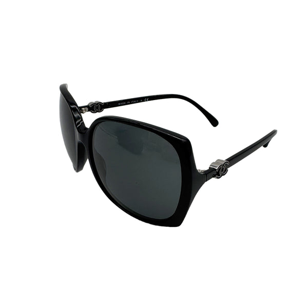 CHANEL VINTAGE SUNGLASSES COCOMARK BLACK EYEWEAR 90310267 - PURPOSE