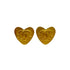 CHANEL VINTAGE EARRINGS HEART COCOMARK GOLD ACCESSORY 95P 90310271 - PURPOSE