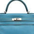 HERMES KELLY 32 RETOURNE BLUE JEAN EVERCOLOR HAND SHOULDER BAG 2005 SQUARE I PALLADIUM HARDWARE 90310272 - PURPOSE