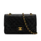 VINTAGE CHANEL CLASSIC FLAP MEDIUM CHAIN SHOULDER BAG BLACK LAMB SKIN GOLD HARDWARE 90310273 - PURPOSE