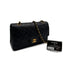 VINTAGE CHANEL CLASSIC FLAP MEDIUM CHAIN SHOULDER BAG BLACK LAMB SKIN GOLD HARDWARE 90310273 - PURPOSE