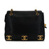 CHANEL VINTAGE TRIPLE COCO CHAIN TOTE BAG BLACK CAVIAR SKIN 90310274 - PURPOSE