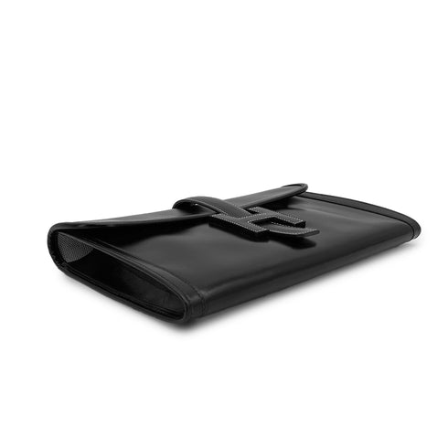 HERMES JIGE PM BLACK BOXCALF CLUTCH BAG 〇R 90310275 - PURPOSE