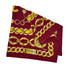 CHANEL VINTAGE SCARF COCOMARK LOGO CHAIN PATTERN RED SILK 90310280 - PURPOSE