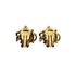CHRISTIAN DIOR EARRINGS EMBLEM LOGO GOLD ACCESSORY 90310284 - PURPOSE