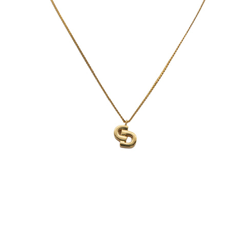 CHRISTIAN DIOR NECKLACE CD LOGO GOLD ACCESSORY 90310286 - PURPOSE