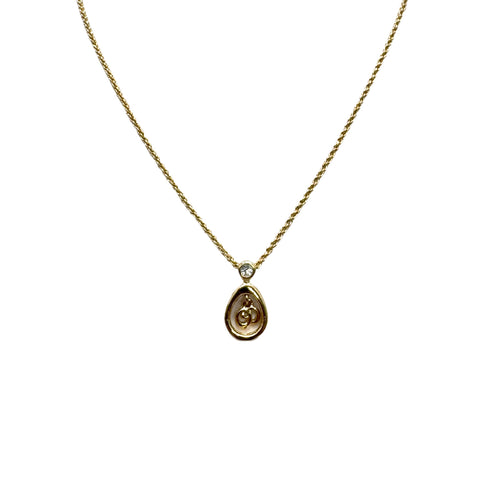 CHRISTIAN DIOR NECKLACE LOGO RHINESTONE GOLD ACCESSORY 90310287 - PURPOSE
