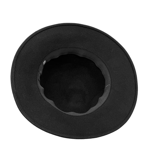 CHANEL VINTAGE HAT BLACK FELT 57 ACCESSORY 90310289 - PURPOSE