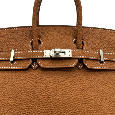 HERMES BIRKIN 25 GOLD TOGO HAND BAG K PALLADIUM HARDWARE 90310296 - PURPOSE