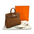 HERMES BIRKIN 25 GOLD TOGO HAND BAG K PALLADIUM HARDWARE 90310296 - PURPOSE
