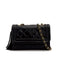 VINTAGE CHANEL MATELASSE FRINGE CHAIN SHOULDER BAG BLACK LAMB SKIN GOLD HARDWARE 90310297