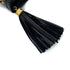 VINTAGE CHANEL MATELASSE FRINGE CHAIN SHOULDER BAG BLACK LAMB SKIN GOLD HARDWARE 90310297