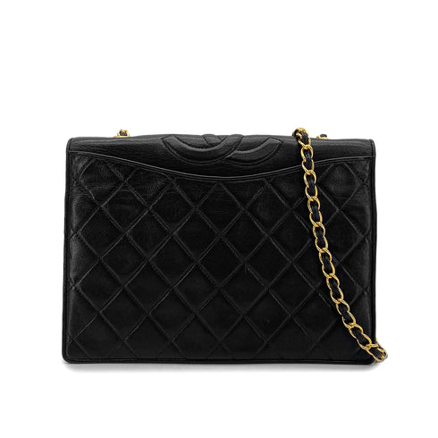 VINTAGE CHANEL COCOMARK MATELASSE CHAIN SHOULDER BAG BLACK LAMB SKIN GOLD HARDWARE 90310298 - PURPOSE