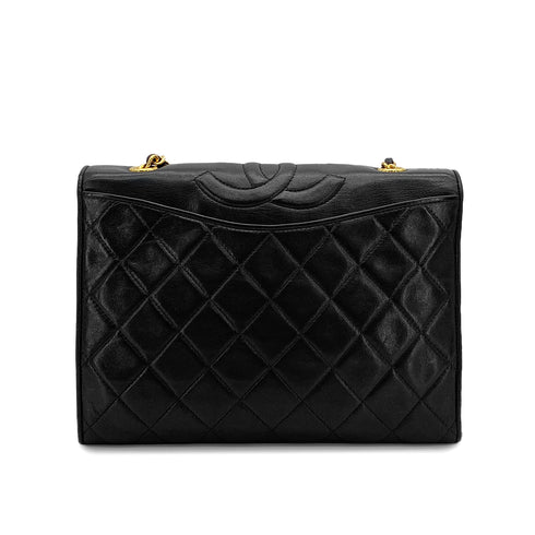 VINTAGE CHANEL COCOMARK MATELASSE CHAIN SHOULDER BAG BLACK LAMB SKIN GOLD HARDWARE 90310298 - PURPOSE