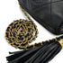 CHANEL VINTAGE MATELASSE FRINGE CHAIN SHOULDER BAG BLACK LAMB SKIN 90310299 - PURPOSE