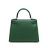 HERMES KELLY 28 SELLIER VERT MOYEN VEAU MADAME HAND SHOULDER BAG W PALLADIUM HARDWARE 90310301