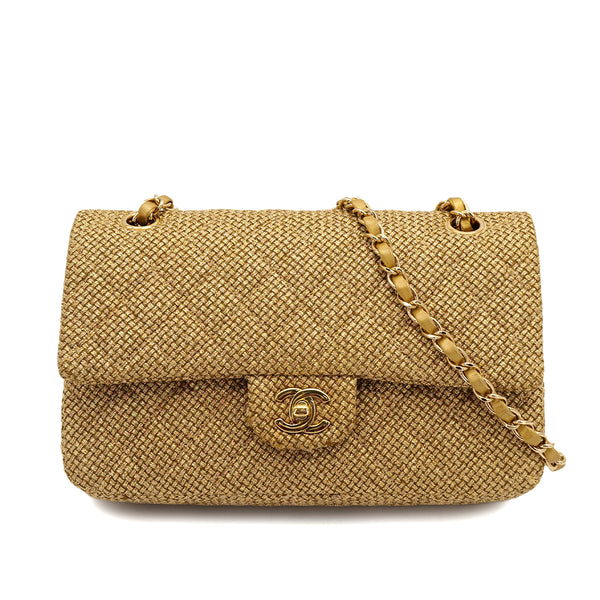 CHANEL MATELASSE CHAIN SHOULDER BAG GOLD TWEED GOLD HARDWARE 90310302 - PURPOSE