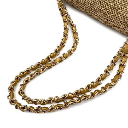 CHANEL MATELASSE CHAIN SHOULDER BAG GOLD TWEED GOLD HARDWARE 90310302 - PURPOSE