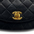 VINTAGE CHANEL MATELASSE CHAIN SHOULDER BAG BLACK LAMB SKIN GOLD HARDWARE 90310305