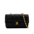 VINTAGE CHANEL MATELASSE BIJOU CHAIN SHOULDER BAG BLACK LAMB SKIN GOLD HARDWARE 90310306 - PURPOSE