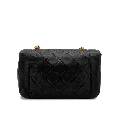 VINTAGE CHANEL MATELASSE BIJOU CHAIN SHOULDER BAG BLACK LAMB SKIN GOLD HARDWARE 90310306 - PURPOSE