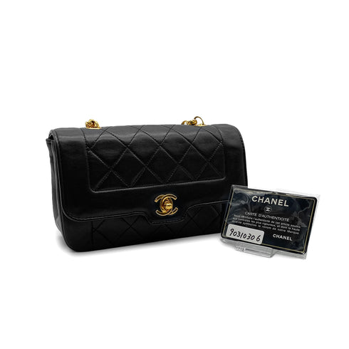 VINTAGE CHANEL MATELASSE BIJOU CHAIN SHOULDER BAG BLACK LAMB SKIN GOLD HARDWARE 90310306 - PURPOSE