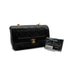VINTAGE CHANEL MATELASSE BIJOU CHAIN SHOULDER BAG BLACK LAMB SKIN GOLD HARDWARE 90310306 - PURPOSE