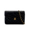 VINTAGE CHANEL PARIS LIMITED EDITION MATELASSE CHAIN SHOULDER BAG BLACK LAMB SKIN GOLD HARDWARE 90310308
