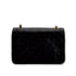 VINTAGE CHANEL PARIS LIMITED EDITION MATELASSE CHAIN SHOULDER BAG BLACK LAMB SKIN GOLD HARDWARE 90310308