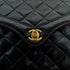 VINTAGE CHANEL PARIS LIMITED EDITION MATELASSE CHAIN SHOULDER BAG BLACK LAMB SKIN GOLD HARDWARE 90310308