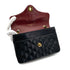 VINTAGE CHANEL PARIS LIMITED EDITION MATELASSE CHAIN SHOULDER BAG BLACK LAMB SKIN GOLD HARDWARE 90310308