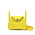 HERMES LINDY MINI LIME TAURILLON CLEMENCE SHOULDER BAG U PALLADIUM HARDWARE 90310310 - PURPOSE
