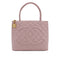 VINTAGE CHANEL MEDALLION TOTE BAG PINK CAVIAR SKIN GOLD HARDWARE 90310319 - PURPOSE