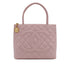 VINTAGE CHANEL MEDALLION TOTE BAG PINK CAVIAR SKIN GOLD HARDWARE 90310319 - PURPOSE