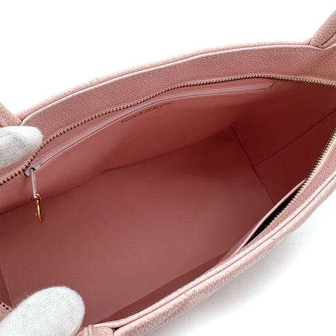 VINTAGE CHANEL MEDALLION TOTE BAG PINK CAVIAR SKIN GOLD HARDWARE 90310319 - PURPOSE