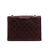 VINTAGE CHANEL MATELASSE CHAIN SHOULDER BAG BORDEAUX LAMB SKIN GOLD HARDWARE 90310321 - PURPOSE