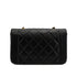 VINTAGE CHANEL DIANA SMALL CHAIN SHOULDER BAG BLACK LAMB SKIN GOLD HARDWARE 90310323