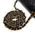VINTAGE CHANEL DIANA SMALL CHAIN SHOULDER BAG BLACK LAMB SKIN GOLD HARDWARE 90310323