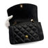 VINTAGE CHANEL DIANA SMALL CHAIN SHOULDER BAG BLACK LAMB SKIN GOLD HARDWARE 90310323