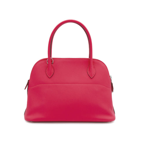 HERMES BOLIDE 27 ROSE EXTREME SWIFT HAND SHOULDER BAG D PALLADIUM HARDWARE 90310324 - PURPOSE